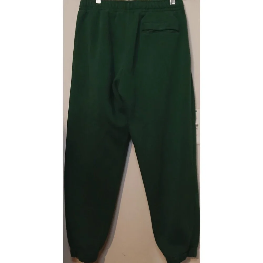 Nike Club Fleece Joggers Womens M Green Sportswear Swoosh Sweatpants